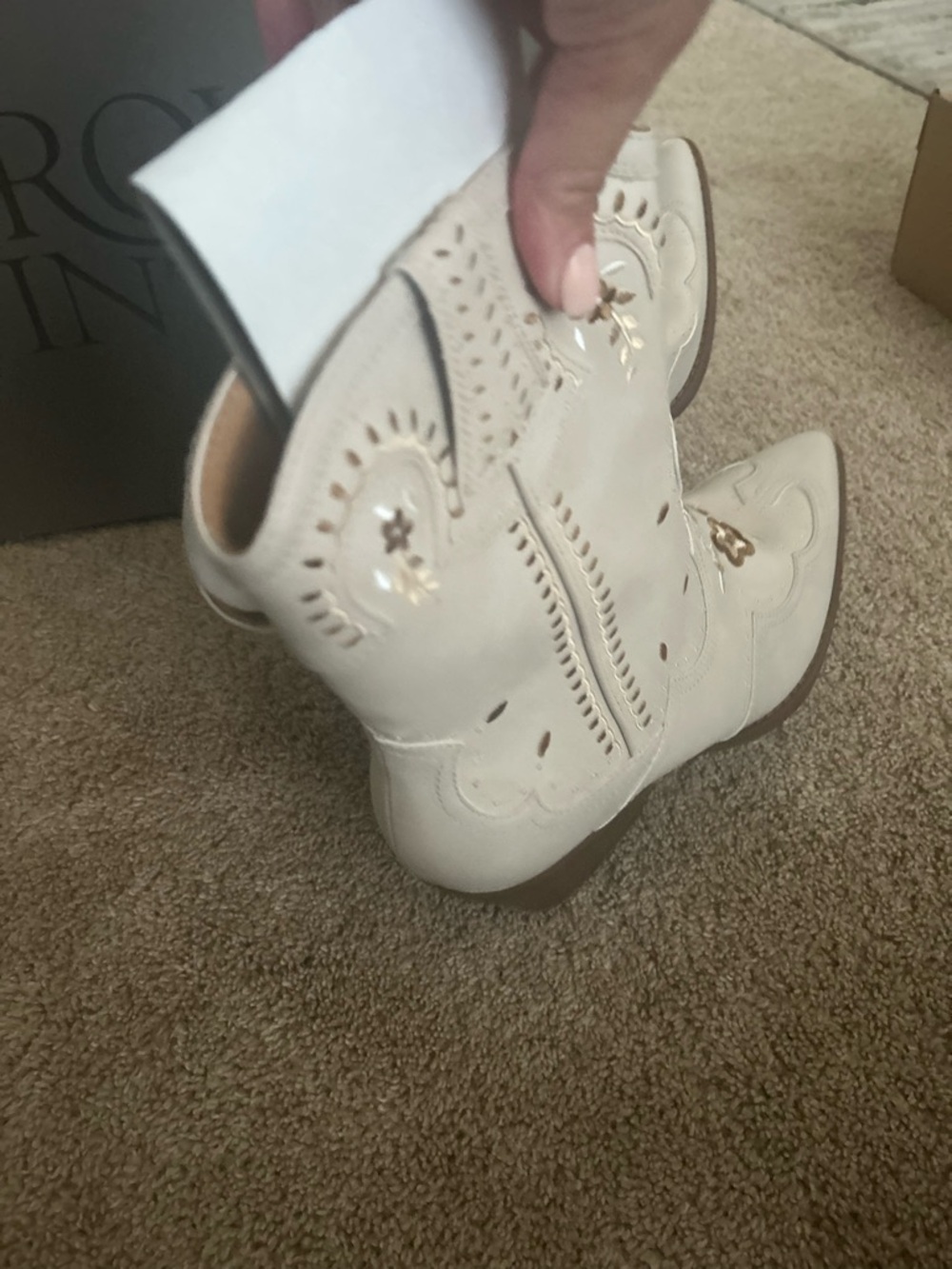 NWT CROWN VINTAGE floral cowboy boots 👢!! - Picture 14 of 16